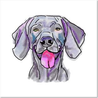 The happy Weimaraner Love of My Life Posters and Art